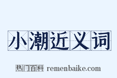 小潮近义词是什么意思的图片